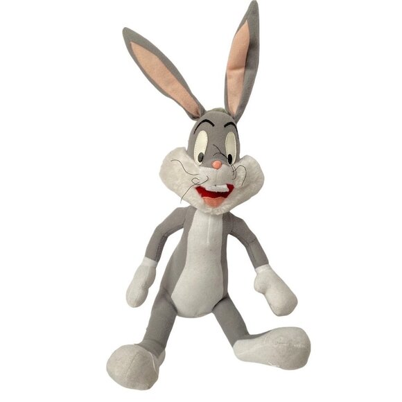 Looney Tunes Bugs Bunny Plush Stuffy Lovey Stuffed Toy Collectible Gray White - Picture 12 of 12